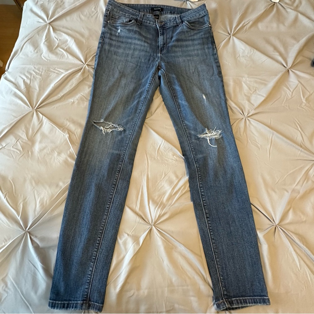 White House Black Market Stretch Denim Midrise Skimmer Jeans size 10